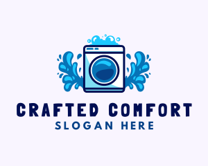 Laundry Washing Machine logo design