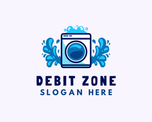 Laundry Washing Machine logo design