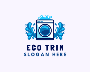 Laundry Washing Machine logo design