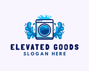 Laundry Washing Machine logo design