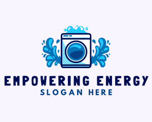 Laundry Washing Machine logo design