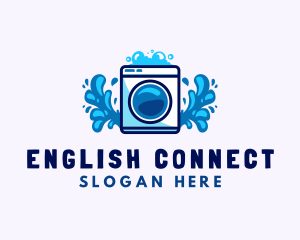 Laundry Washing Machine logo design