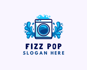 Laundry Washing Machine logo design