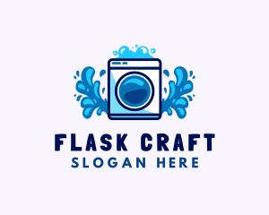 Laundry Washing Machine logo design