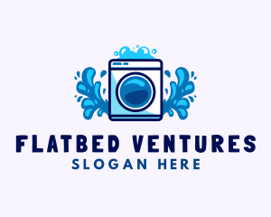 Laundry Washing Machine logo design