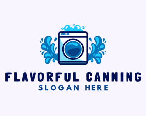 Laundry Washing Machine logo design