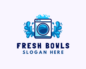 Laundry Washing Machine logo design