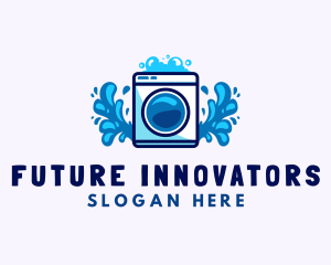 Laundry Washing Machine logo design