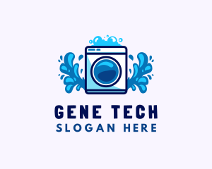 Laundry Washing Machine logo design