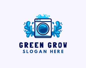 Laundry Washing Machine logo design