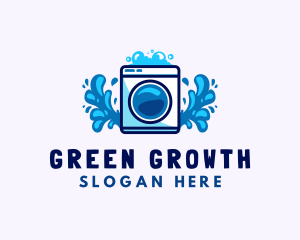 Laundry Washing Machine logo design