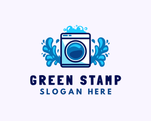 Laundry Washing Machine logo design