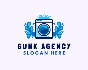 Laundry Washing Machine logo design