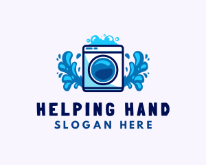 Laundry Washing Machine logo design