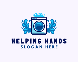 Laundry Washing Machine logo design