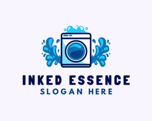 Laundry Washing Machine logo design