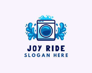 Laundry Washing Machine logo design