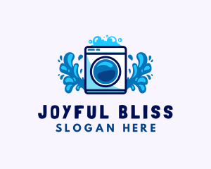 Laundry Washing Machine logo design