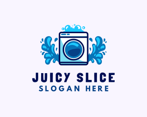 Laundry Washing Machine logo design