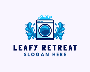 Laundry Washing Machine logo design