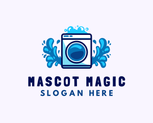 Laundry Washing Machine logo design