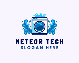 Laundry Washing Machine logo design