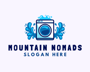 Laundry Washing Machine logo design