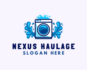 Laundry Washing Machine logo design