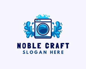 Laundry Washing Machine logo design