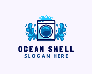 Laundry Washing Machine logo design