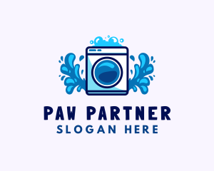 Laundry Washing Machine logo design