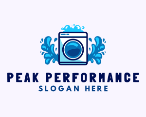 Laundry Washing Machine logo design