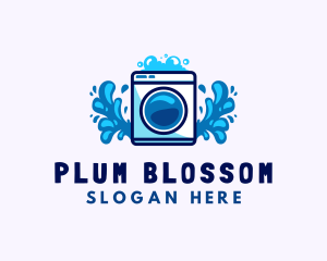 Laundry Washing Machine logo design