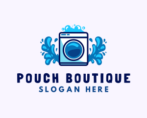 Laundry Washing Machine logo design