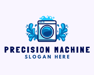 Laundry Washing Machine logo design