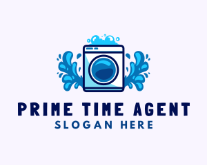 Laundry Washing Machine logo design