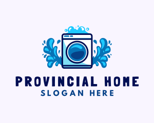 Laundry Washing Machine logo design