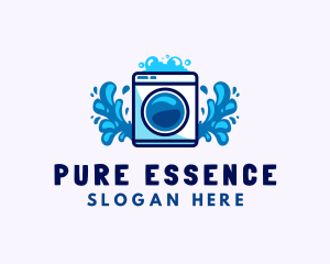 Laundry Washing Machine logo design