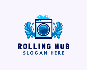 Laundry Washing Machine logo design