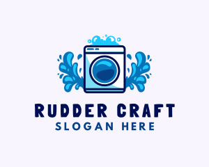 Laundry Washing Machine logo design