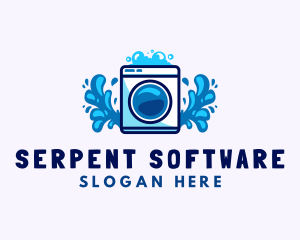 Laundry Washing Machine logo design