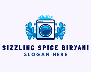 Laundry Washing Machine logo design