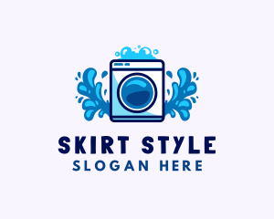 Laundry Washing Machine logo design