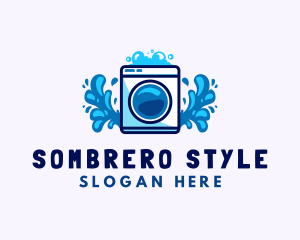 Laundry Washing Machine logo design