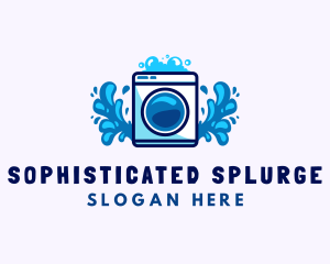 Laundry Washing Machine logo design