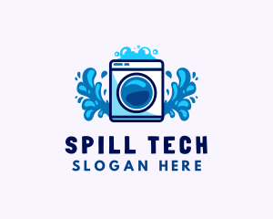 Laundry Washing Machine logo design