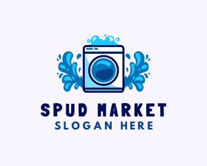 Laundry Washing Machine logo design