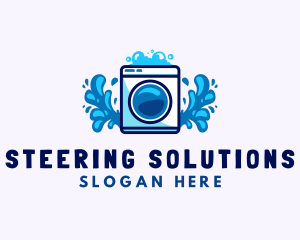 Laundry Washing Machine logo design