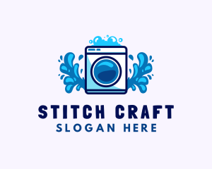 Laundry Washing Machine logo design