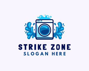 Laundry Washing Machine logo design